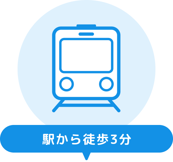 駅から徒歩3分